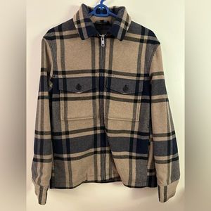 H&M Men’s Lightweight Zip-Up Coffee Jacket